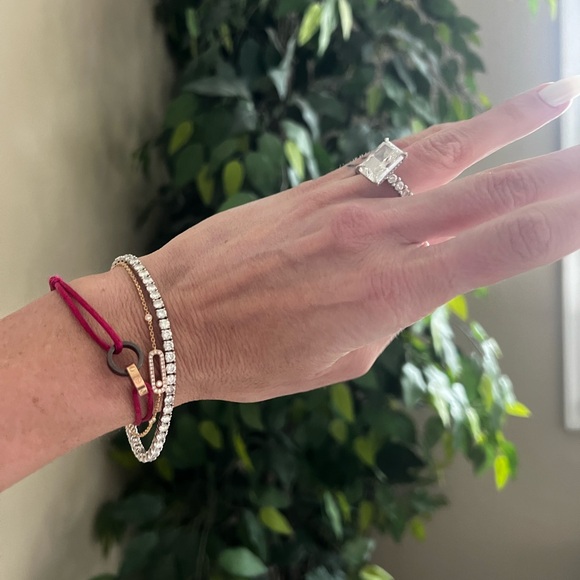 Cartier Love Bracelet 18k Rose Gold & Diamonds Adjustable Cord Bracelet - Picture 14 of 14